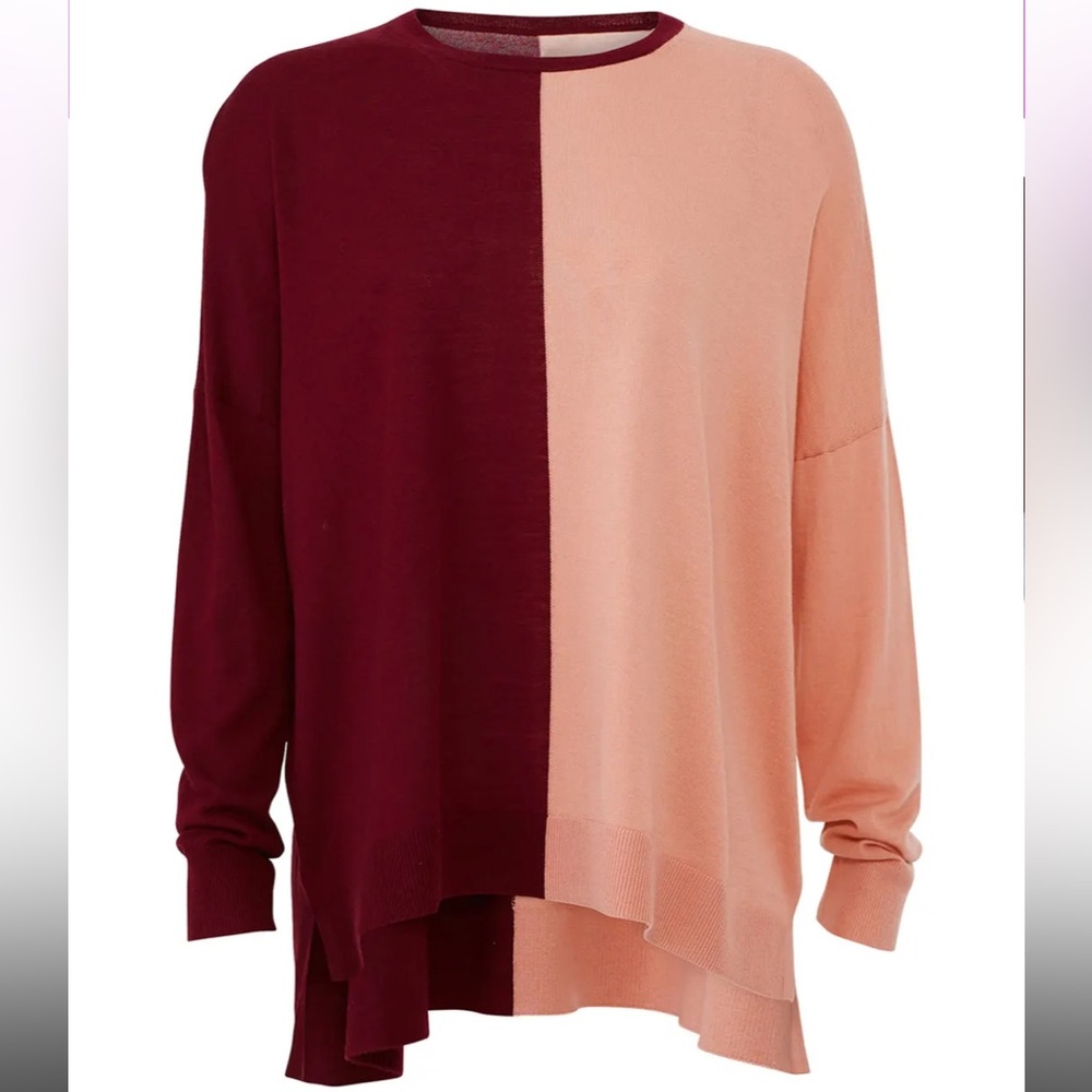 L.k Bennett size small colorblock fraya sweater